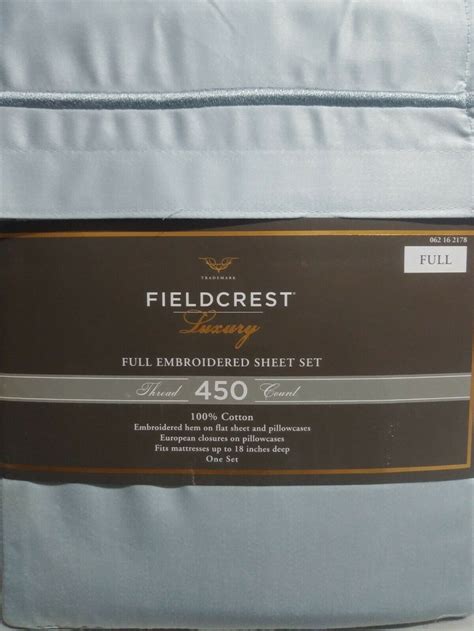 fieldcrest luxury sheets